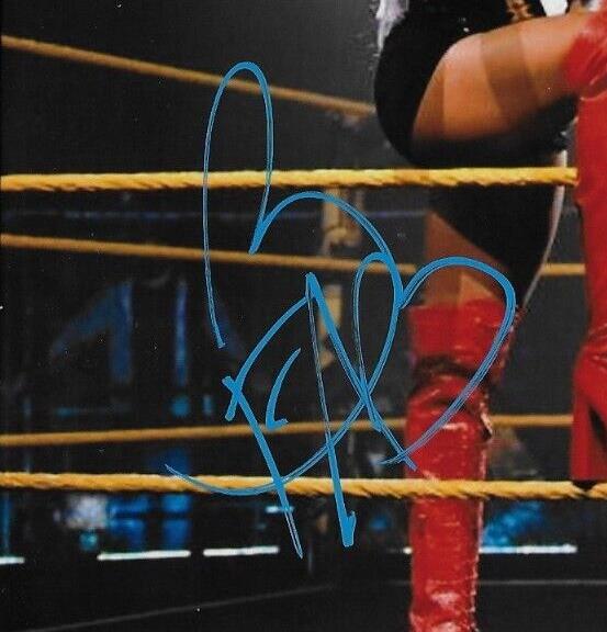 Auto. Wrestling Hit Row Ashante Adonis Top Dolla B-Fab Signed WWE 8x10 Photo #2