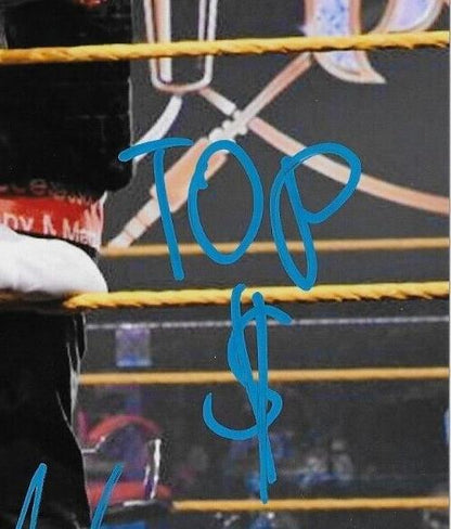 Auto. Wrestling Hit Row Ashante Adonis Top Dolla B-Fab Photo signée WWE 8x10 #3