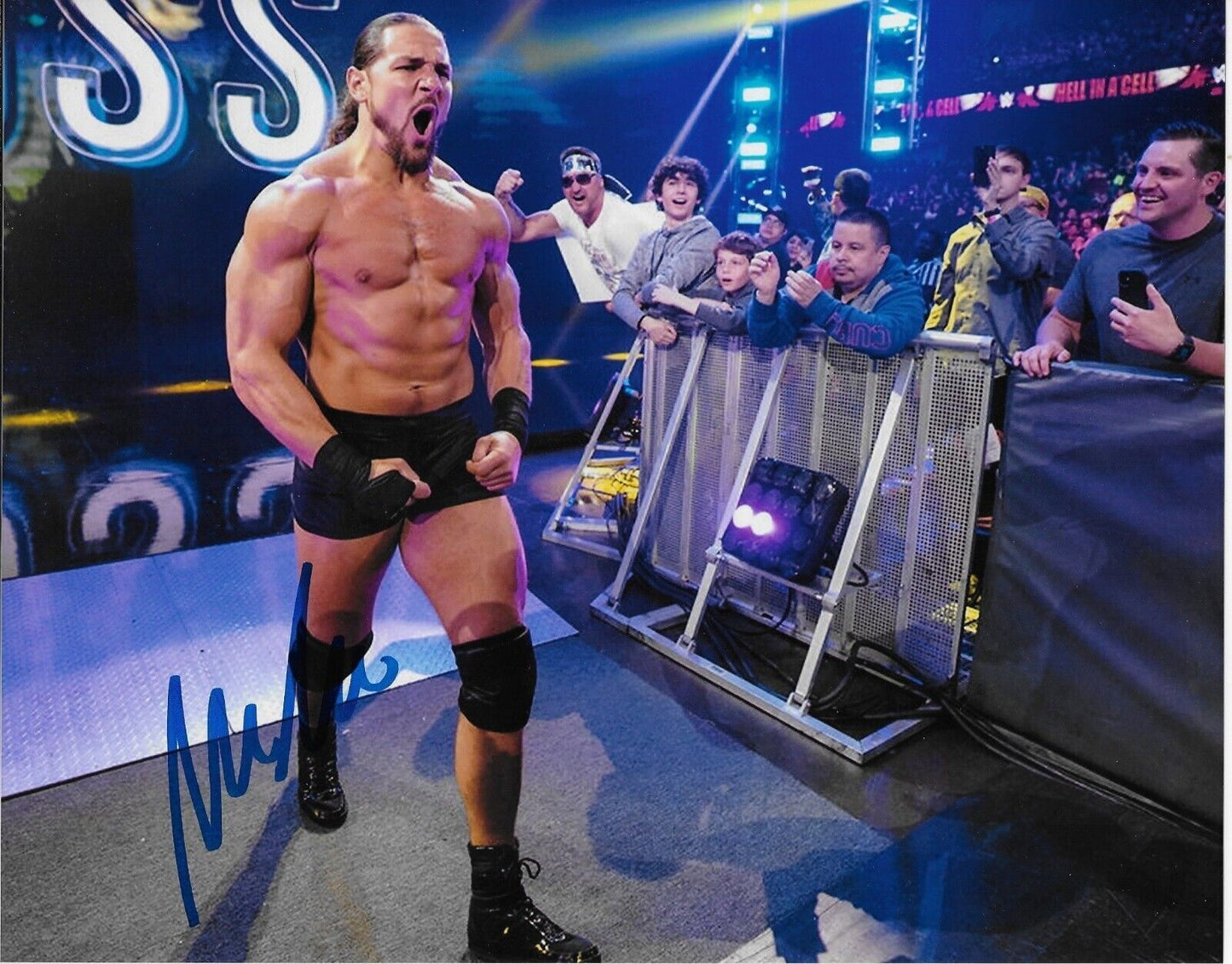 Photo autographiée de catch de Riddick Moss signée WWE NXT 8x10 #7 Original