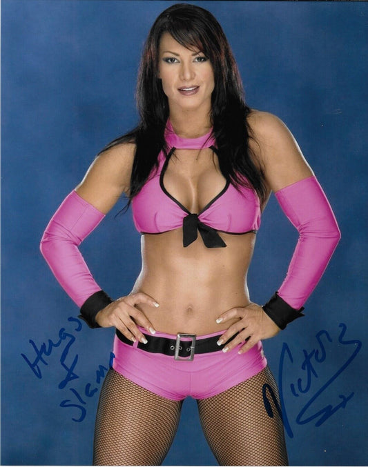 Photo autographiée de la catcheuse Lisa Marie Varon signée WWE NXT 8x10