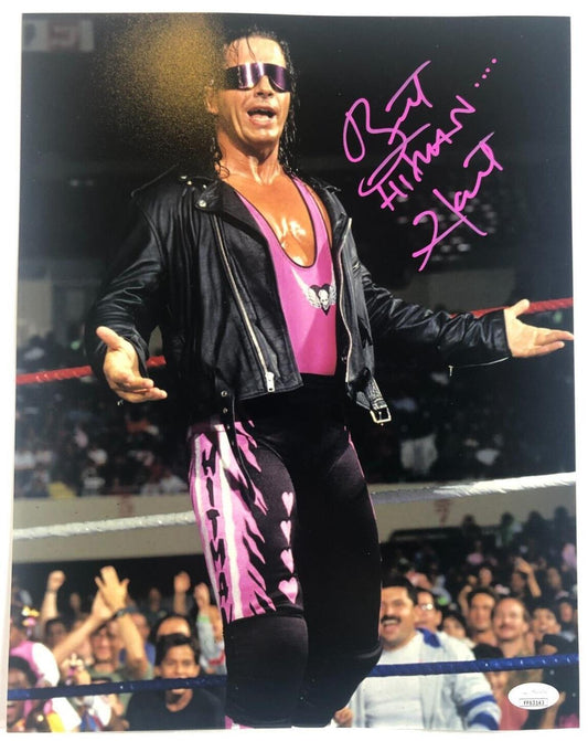 Autographed  Bret Hart signed 11x14 with JSA cert