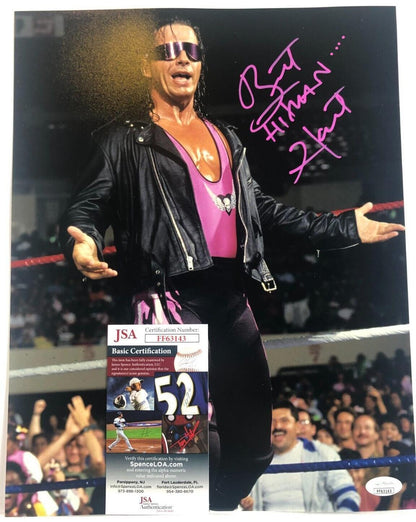 Autographed  Bret Hart signed 11x14 with JSA cert