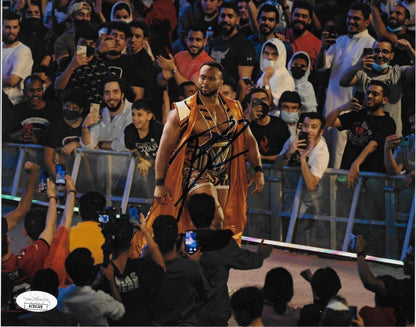 Photo autographiée de catch Big E WWE 8x10 #3 Original avec authentification JSA