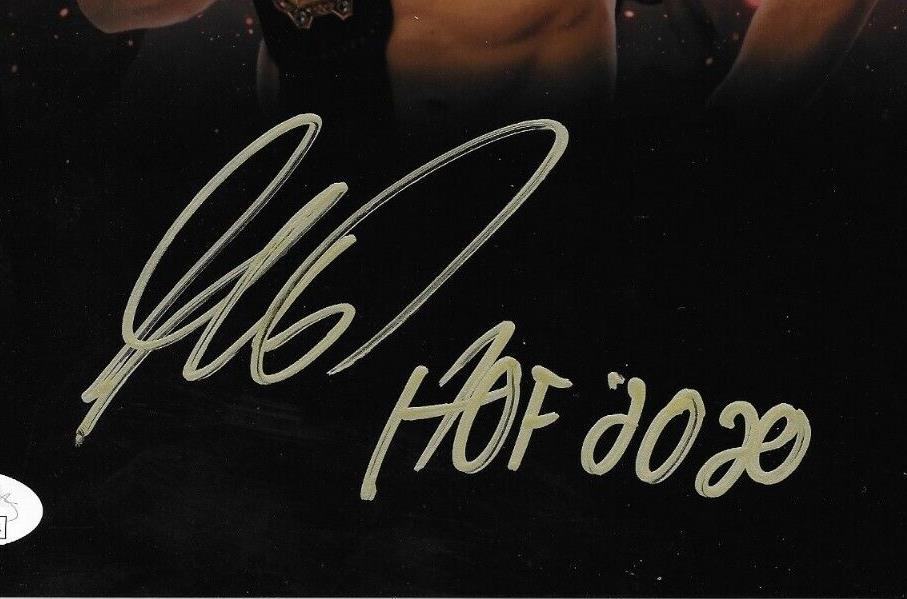 Autographed UFC Hall of Famer Georges St Pierre 8x10 Photo #5 Original with JSA