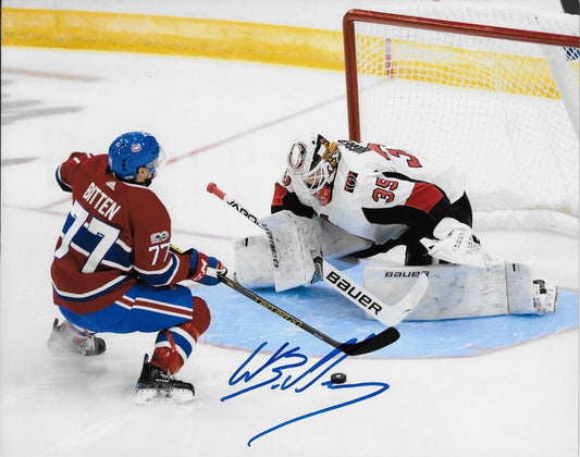 Autographed Montreal Canadiens Will Bitten 8x10 Photo Original