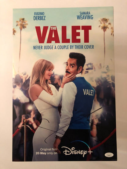 Autographed The Valet 12x18 photo signed by  Samara Weaving JSA cert