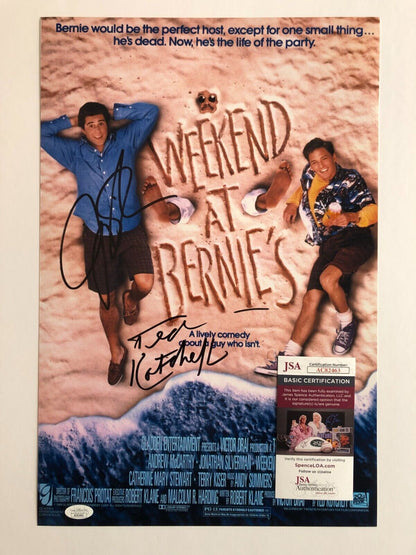 Autographed Weekend at Bernie's 12x18 photo signed Ted Kotcheff Jonathan by JSA