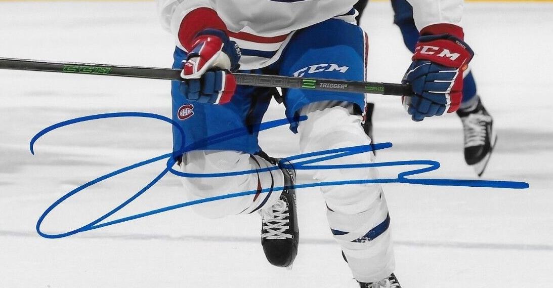 Autographed Montreal Canadiens Jesse Ylonen 8x10 Photo #2 Original