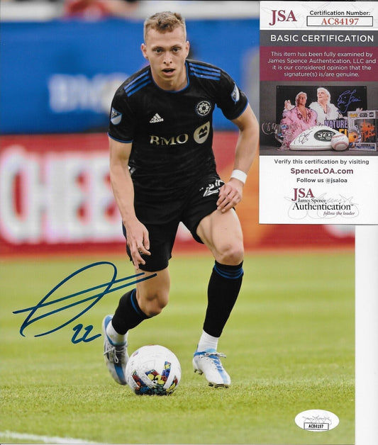 Autographed Alistair Johnston CF Montreal Soccer 8x10 Photo 3 JSA Authentication