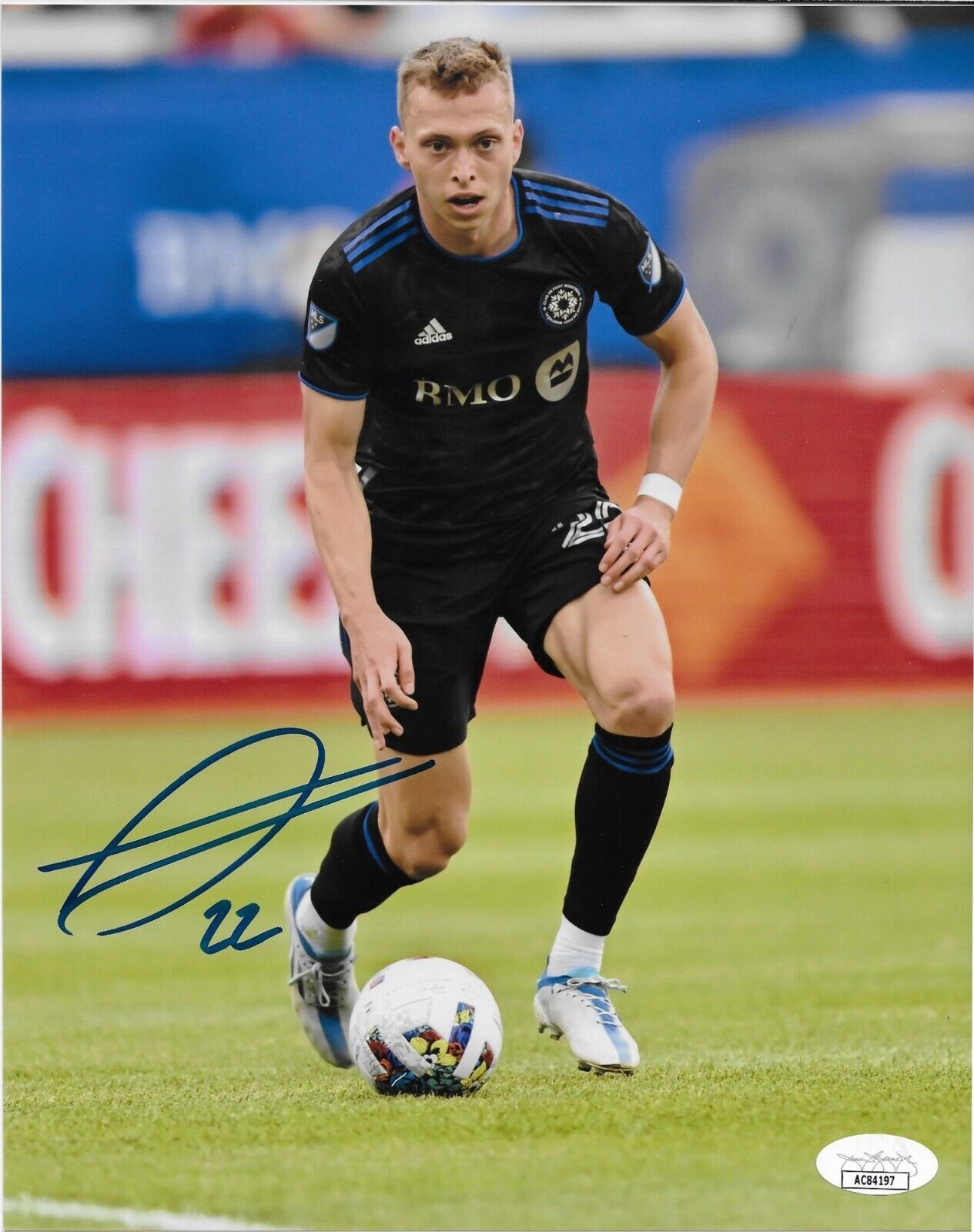 Photo autographiée Alistair Johnston CF Montreal Soccer 8x10 3 JSA Authentication