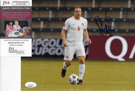 Autographed Samuel Piette Team Canada Soccer 8x10 Photo with JSA Authentication