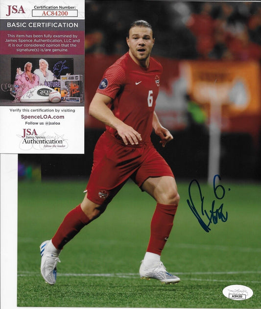 Autographed Samuel Piette Team Canada Soccer 8x10 Photo #3 w JSA Authentication