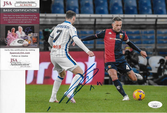 Auto. Domenico Criscito Genoa CFC Toronto FC 8x10 Photo #3 w JSA Authentication