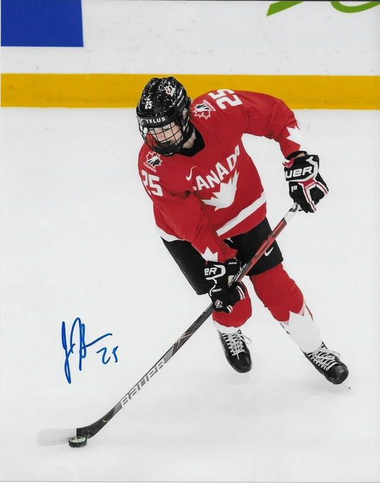 Autographed Jaime Bourbonnais Team Canada Womens Hockey Olympics 8x10 Photo #6