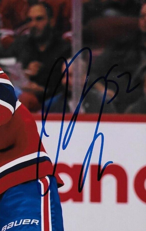 Autographed Montreal Canadiens Justin Barron 8x10 Photo Original