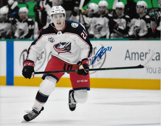 Autographed Columbus Blue Jackets Joshua Dunne 8x10 Photo Original