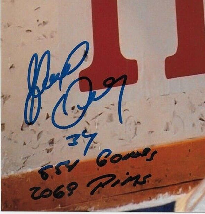 Autographed Winnipeg Jets Gord Donnelly 8x10 Photo #4 Original with Inscriptions