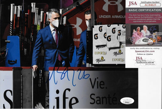 Auto. Montreal Canadiens Coach Martin St. Louis 8x10 Photo w JSA Authentication