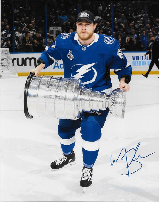 Photo autographiée de la Coupe Stanley 8x10 de Mitchell Stephens par le Lightning de Tampa Bay #2