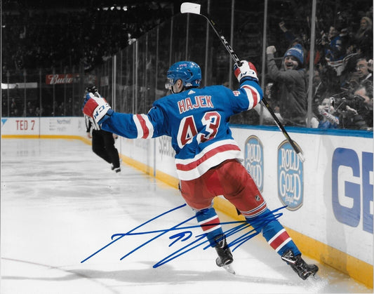 Autographed New York Rangers Libor Hajek 8x10 Photo #2 Original