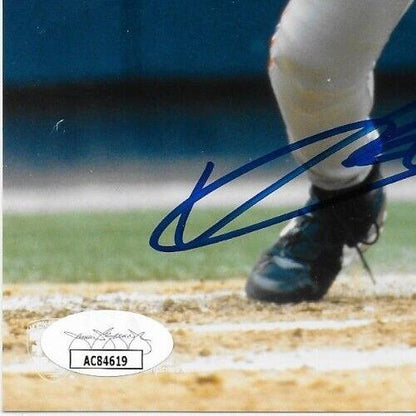 Auto. Montreal Expos Vladimir Guerrero Sr Signed 8x10 Ph. 2 w JSA Authentication