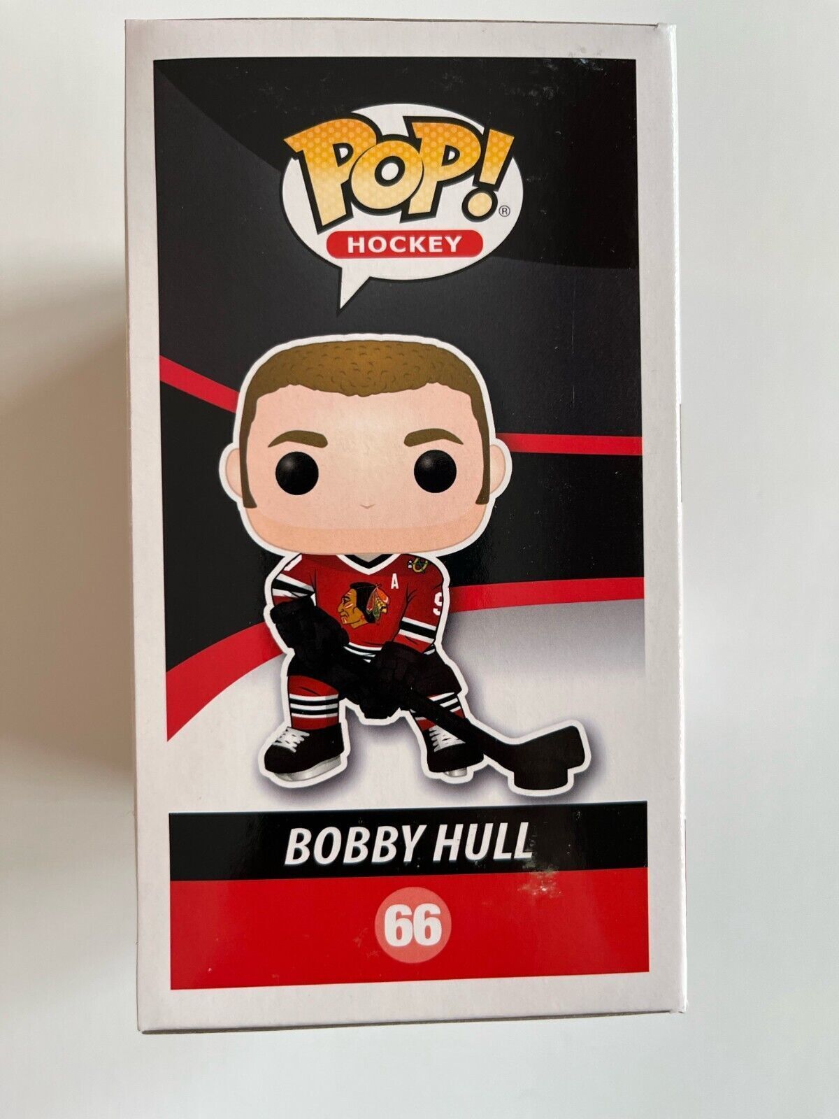 Autographed Chicago Blackhawks Signed Bobby Hull Funko pop w/inscription COA 2