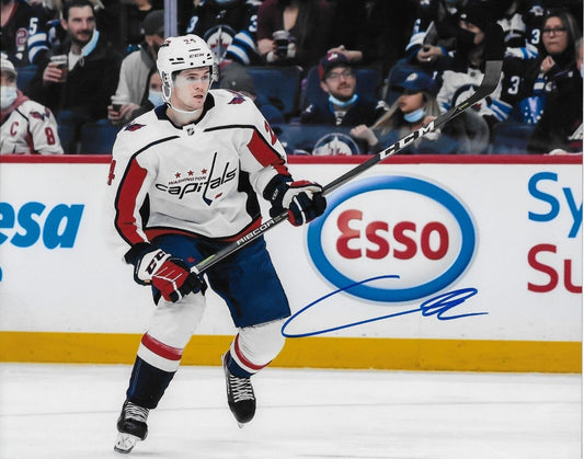 Autographed Washington Capitals Connor McMichael 8x10 Photo #2 Original