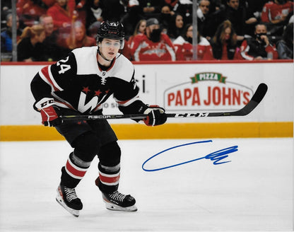 Autographed Washington Capitals Connor McMichael 8x10 Photo #8 Original
