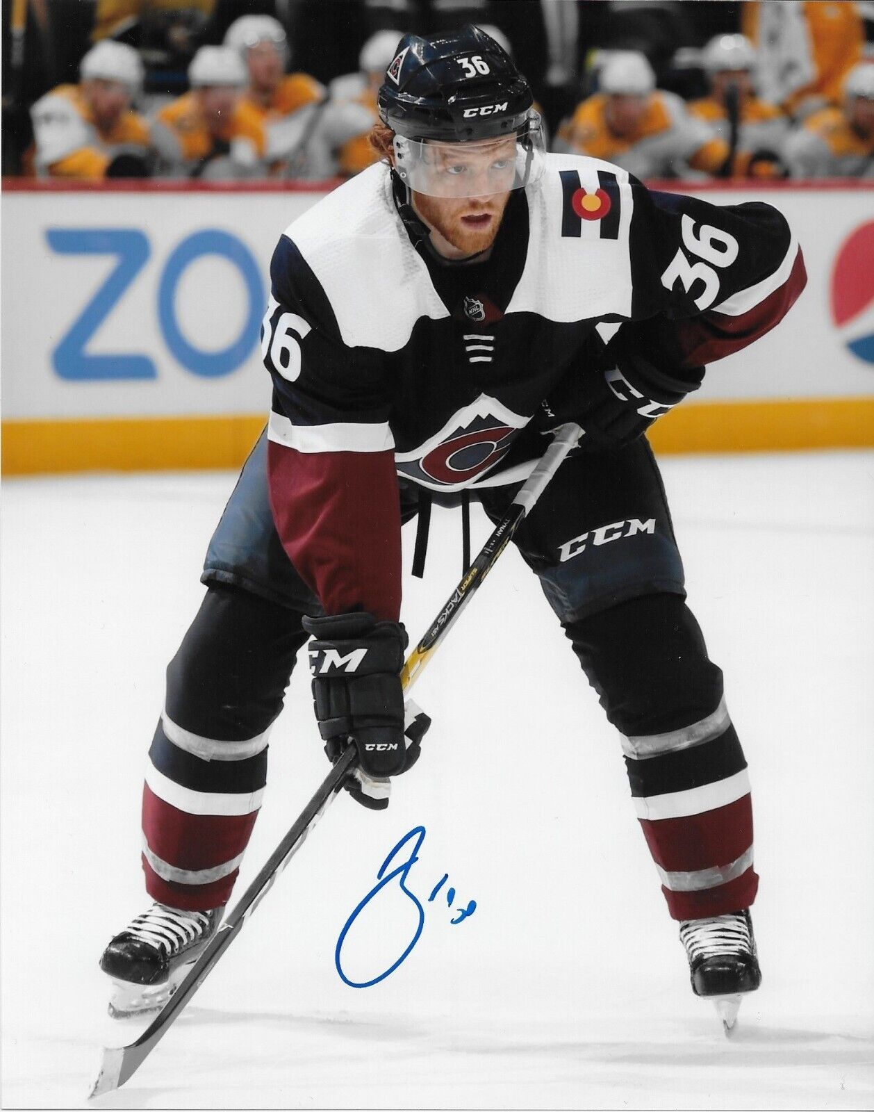 Autographed Colorado Avalanche T.J. Tynan 8x10 Photo Original