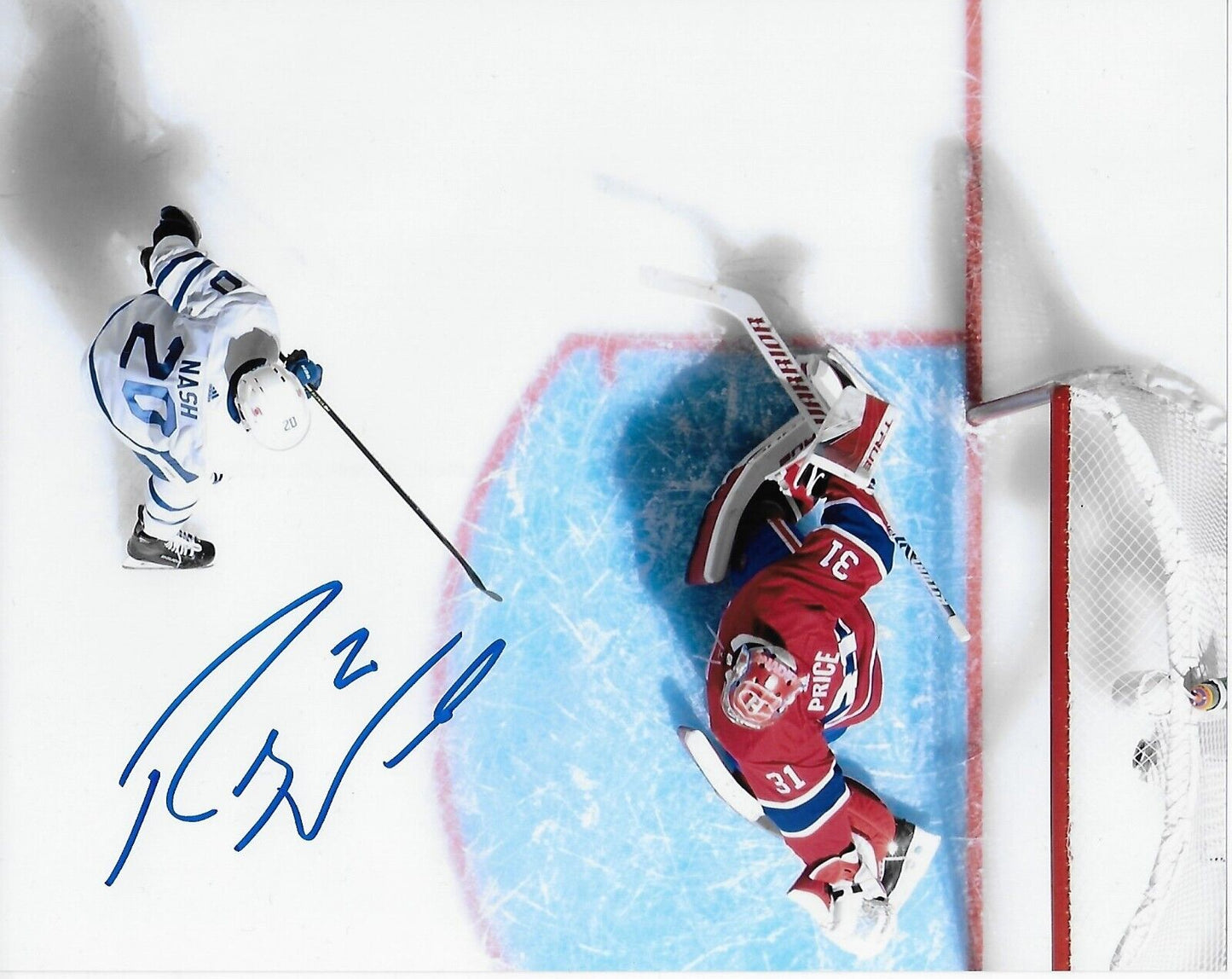 Photo autographiée de Riley Nash des Maple Leafs de Toronto 8x10 #2