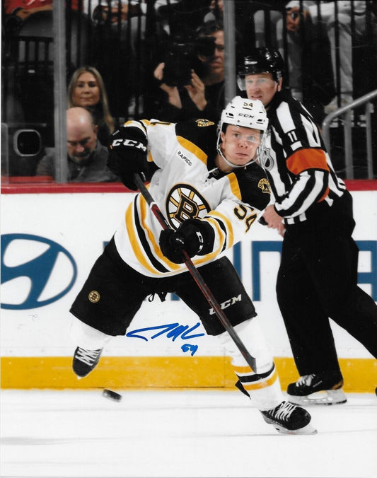 Autographed Boston Bruins Jack Ahcan 8x10 Photo Original