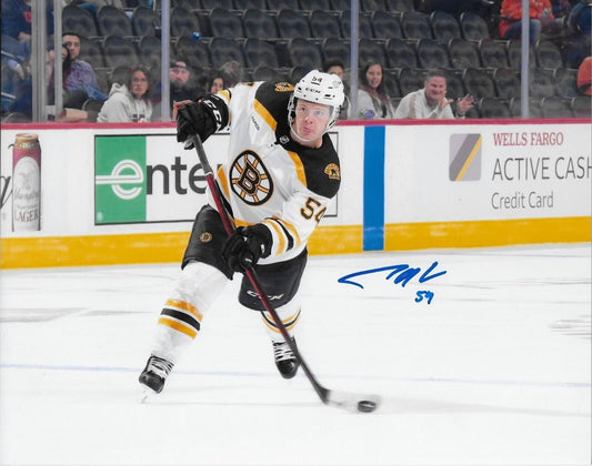 Autographed Boston Bruins Jack Ahcan 8x10 Photo #3 Original