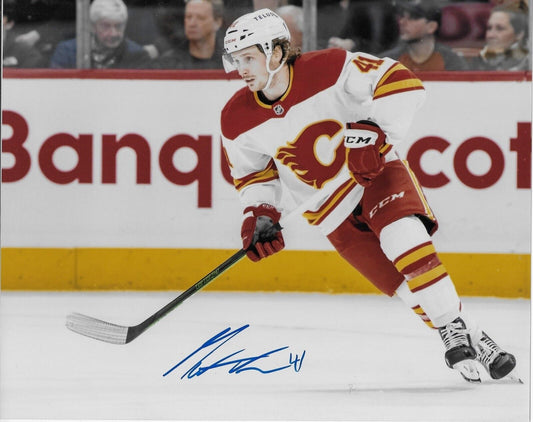 Autographed Calgary Flames Matthew Phillips 8x10 Photo #2 Original