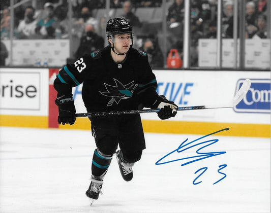 Autographed San Jose Sharks Thomas Bordeleau 8x10 Photo #5 Original
