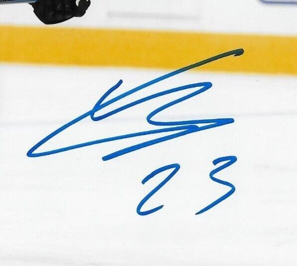 Autographed San Jose Sharks Thomas Bordeleau 8x10 Photo #5 Original