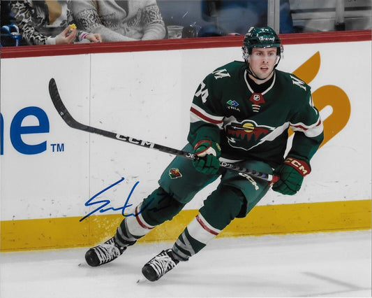 Autographed Minnesota Wild Sammy Walker 8x10 Photo Original