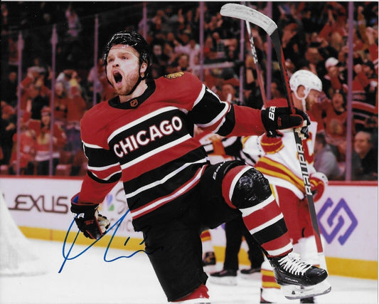 Autographed Chicago Blackhawks Max Domi 8x10 Photo Original