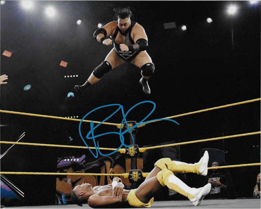 Photo autographiée de catch signée Bronson Reed WWE Smack Down 8x10 originale