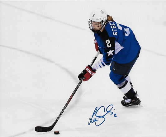 Signed Lee Stecklein Minnesota Frost Team USA Olympics 8x10 Photo #3 Original