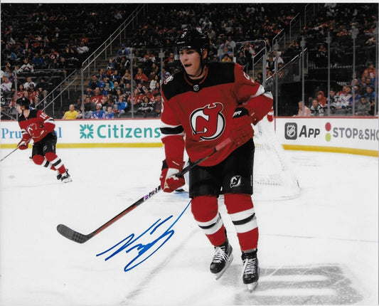 Photo 8x10 autographiée des Devils du New Jersey Simon Nemec des Comets d'Utica #5