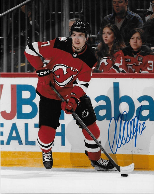 Autographed New Jersey Devils Yegor Sharangovich 8x10 Photo #2 Original