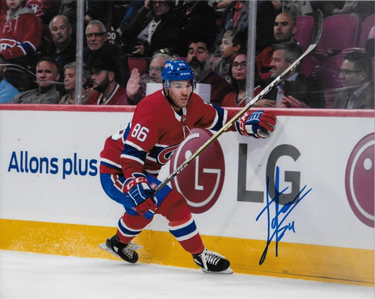 Autographed Montreal Canadiens Joel Teasdale 8x10 Photo Original