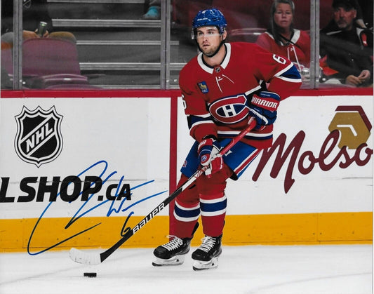Photo 8x10 autographiée par Chris Wideman des Canadiens de Montréal #3 Original