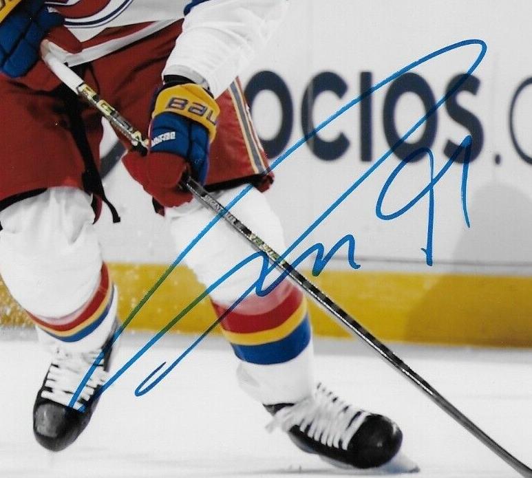 Autographed New Jersey Devils Jonas Siegenthaler 8x10 Photo Original