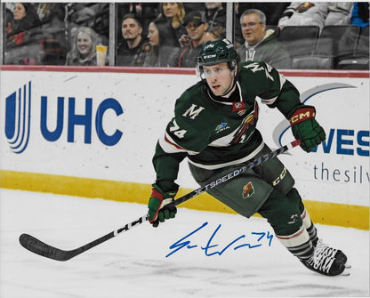 Autographed Minnesota Wild Sammy Walker 8x10 Photo #2 Original