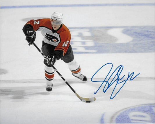 Autographed Philadelphia Flyers Simon Gagne 8x10 Photo #4 Original