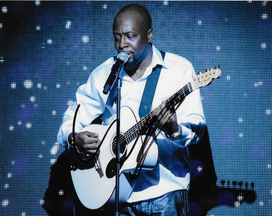 Photo 8x10 autographiée de Wyclef Jean Reggae Star #2 Original