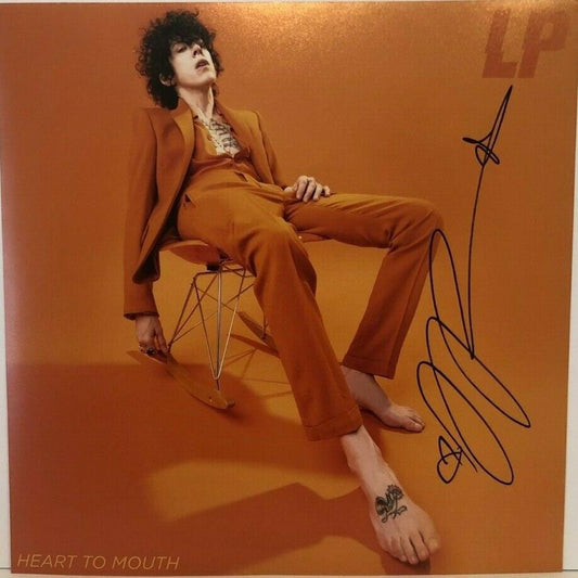 Photo autographiée du cœur à la bouche 12x12 par LP Laura Pergolizzi Original