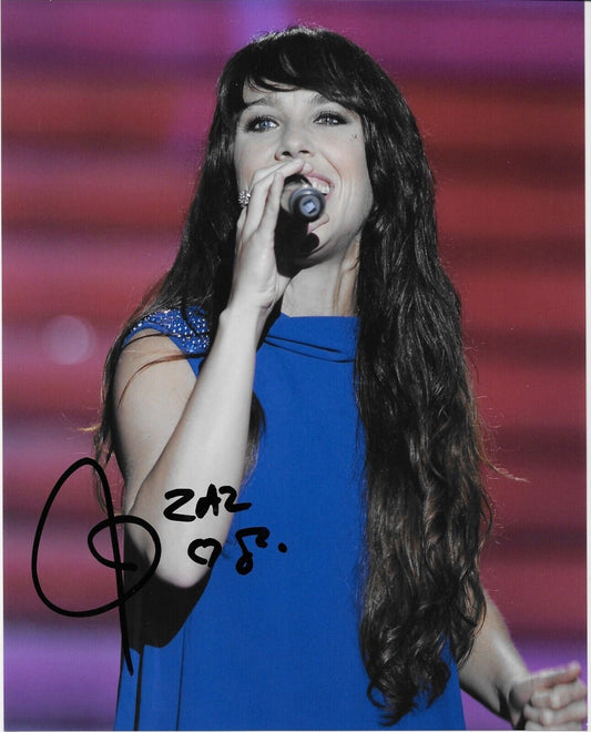 Autographed Zaz Isabelle Geffroy Signed 8x10 PHOTO #5 Original