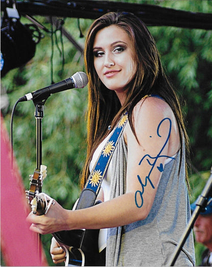 Autographed Singer Alyssa Reid The Game  Alone Again 8x10 Photo #2 Original